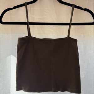 Brandy Melville Brown Crop Tank Top